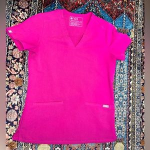 Figs Raspberry Sorbet Scrub Set- Women’s XS/XS